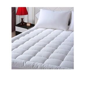 EASELAND pillow top mattress pad quilted size Queen